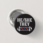 HIJ/SHE/ZE Pronoun Button (Voorkant /achterkant)