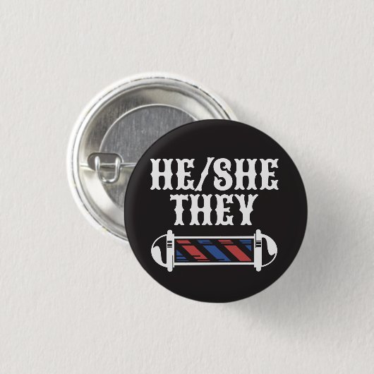HIJ/SHE/ZE Pronoun Button (Voorkant /achterkant)