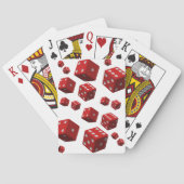 Hij speelt witte rode doek. speelkaarten (Achterkant)