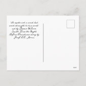 Hij sprak geen woord feestdagenkaart (Achterkant)