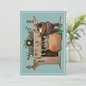 Hij sprak geen woord feestdagenkaart (Staand voorkant)