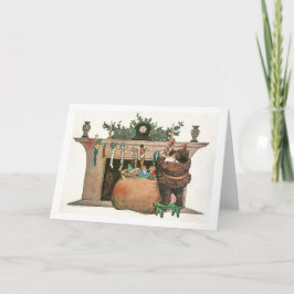 Hij sprak geen woord  kerstman feestdagen kaart