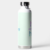 Hij spreekt hem uit | JOUW NAAM | kleurrijk Waterfles (Links)