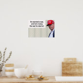 Hij Startte Een Oorlog Poster (Keuken)