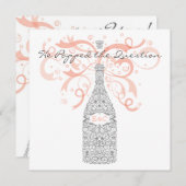 Hij stelde de vraag - Zilver & Peach Kaart (Voorkant / Achterkant)