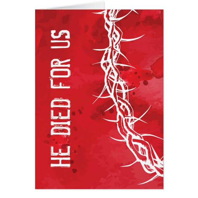 hij stierf voor ons (Voorkant)