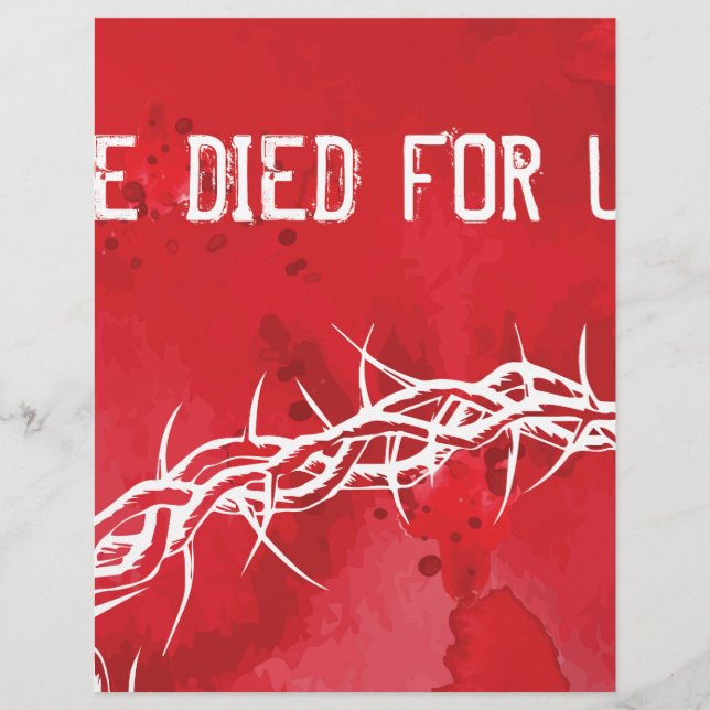 hij stierf voor ons (Voorkant)