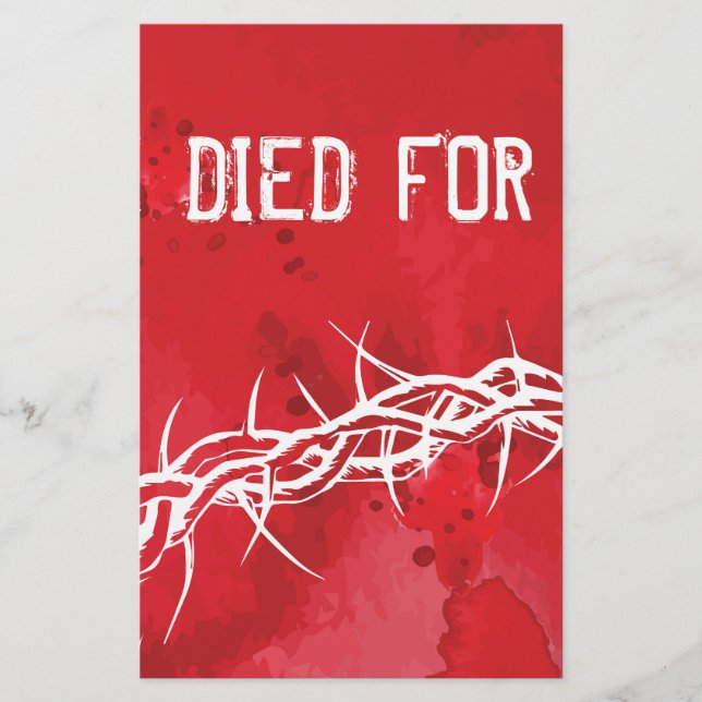 hij stierf voor ons (Voorkant)