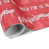 hij stierf voor ons cadeaupapier (Rol Hoek)