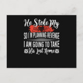 Hij stopte mijn hart, dus ik ben bezig met de plan briefkaart (Voorkant)