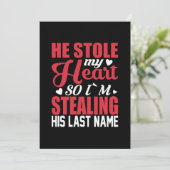 Hij stopte mijn hart, dus ik stuur zijn achternaam kaart (Staand voorkant)