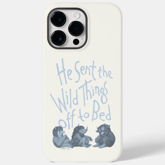 Hij stuurde de wilde dingen naar bed - Blauw Case-Mate iPhone Case (Achterkant)