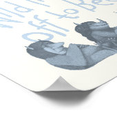 Hij stuurde de wilde dingen naar bed - Blauw Poster (Hoek)