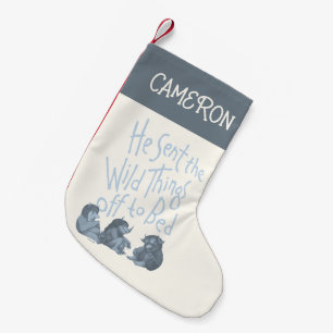 Hij stuurde de wilde dingen naar bed   Jouw namen  Kleine Kerstsok