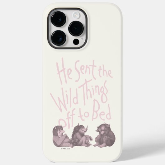 Hij stuurde de wilde dingen naar bed - Roze Case-Mate iPhone Case (Achterkant)