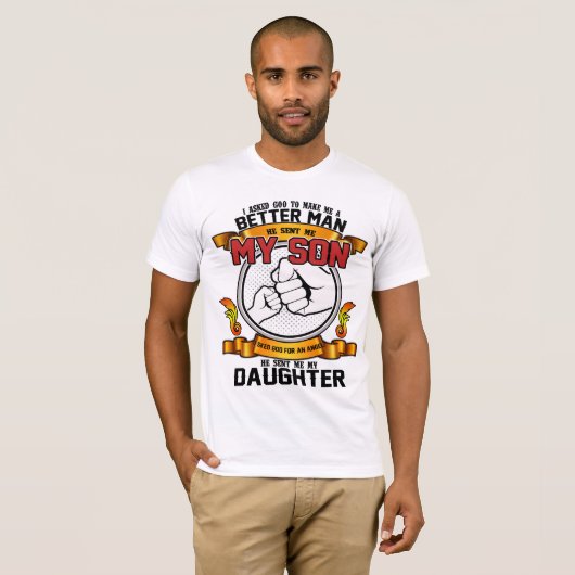 Hij stuurde me mijn zoon/dochter een engel T-shirt (Voorkant volledig)