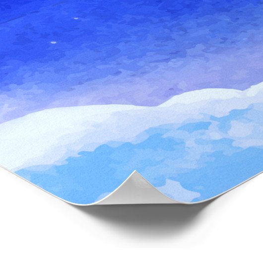 Hij telt de sterrenmuur kunst poster (Hoek)