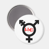 Hij Transgender Magneet (Voorkant / Achterkant)