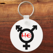 Hij Transgender Sleutelhanger (Voorkant)
