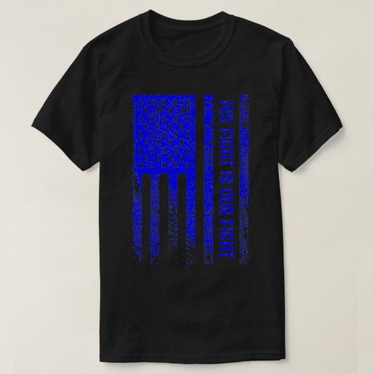 Hij vecht tegen onze strijd tegen leukodystrofie A T-shirt (Design voorkant)