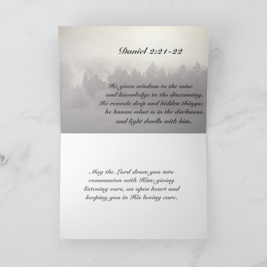 Hij verandert tijden en seizoenen, Daniel 2:21 Bij Kaart (Binnen)