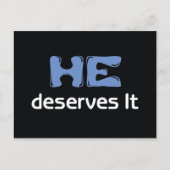 Hij verdient het Briefkaart (Voorkant)