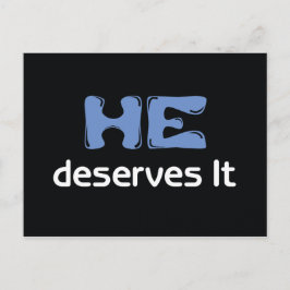 Hij verdient het Briefkaart