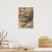 Hij vergeten piratenschip poster (Keuken)
