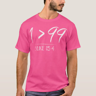 Hij verliet de 99 om me Christelijk Luke Sheep G t T-shirt