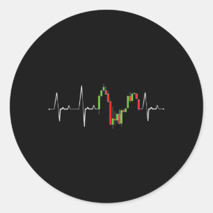 Hij versloeg Day Trading Stock Market Trader Ronde Sticker