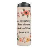 Hij versterkt mij thermosbeker (Voorkant)