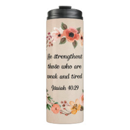 Hij versterkt mij thermosbeker