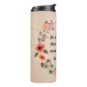 Hij versterkt mij thermosbeker (Gedraaid links)