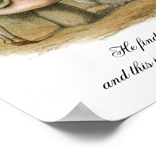 Hij vindt haar Romantische Valentijnsdag uit de bu Poster (Hoek)