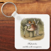 Hij vindt haar Romantische Valentijnsdag uit de bu Sleutelhanger (Voorkant)