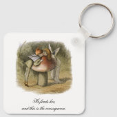 Hij vindt haar Romantische Valentijnsdag uit de bu Sleutelhanger (Achterkant)