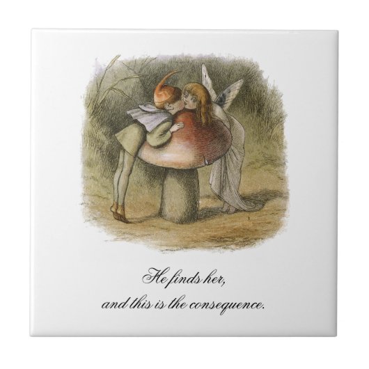 Hij vindt haar Romantische Valentijnsdag uit de bu Tegeltje (Voorkant)