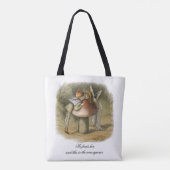 Hij vindt haar Romantische verloofde Tote Bag (Achterkant)