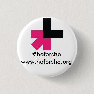 Hij voor haar Pins Ronde Button 3,2 Cm