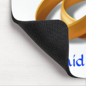 Hij vroeg en ik zei ja!!!! Wedding Rings Mousepad Muismat (Hoek)