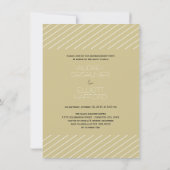 Hij vroeg en ze zei ja! Chic Engagement Party Kaart (Achterkant)