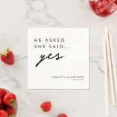 Hij vroeg haar ja te zeggen Modern Engagement Part Servet (Insitu)