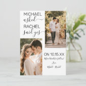 Hij vroeg haar om een simpel wit Verloving Anno Aankondiging (Staand voorkant)