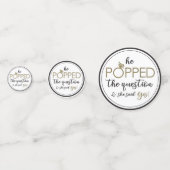 Hij Vroeg Haar Ten Huwelijk Confetti Pakket (Voorkanten)