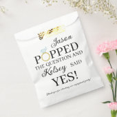 Hij Vroeg Haar Ten Huwelijk Diamanten Verlovingsri Bedankzakje (Gezegeld)