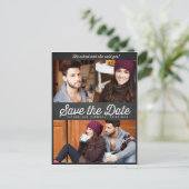 Hij vroeg het, en ze zei ja! Het Briefkaart Datum (Staand voorkant)