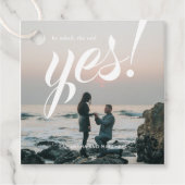 Hij vroeg of ze 'ja' zei bedankjes labels (Voorkant)