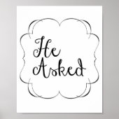 Hij vroeg... poster (Voorkant)