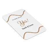 Hij vroeg ze zei ja bruiloft eenvoudig minimaal magneet (Rechterzijde)