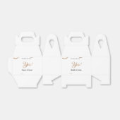 Hij vroeg ze zei ja engagement eenvoudig minimaal  bedankdoosjes (Uitgevouwen)